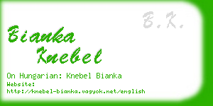 bianka knebel business card